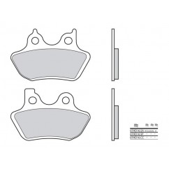 Plaquettes de frein BREMBO - 07HD16 SA - Métal fritté