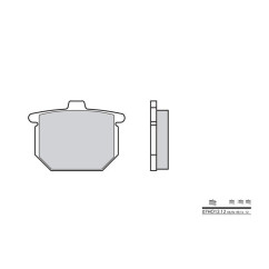 Plaquettes de frein BREMBO - 07HO12 12 - Organique