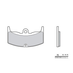 Plaquettes de frein BREMBO - 07HO14 06 - Organique