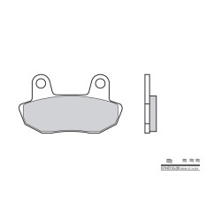 Plaquettes de frein BREMBO - 07HO16 09 - Organique