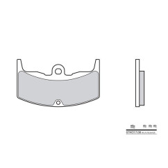 Plaquettes de frein BREMBO - 07HO17 08 - Organique