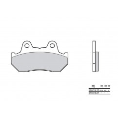 Plaquettes de frein BREMBO - 07HO18 07 - Organique