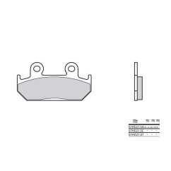 Plaquettes de frein BREMBO - 07HO21 07 - Organique