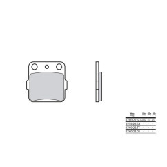 Plaquettes de frein BREMBO - 07HO22 05 - Organique