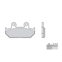 Plaquettes de frein BREMBO - 07HO23 07 - Organique