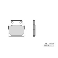 Plaquettes de frein BREMBO - 07HO24 08 - Organique