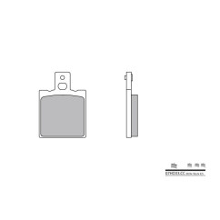 Plaquettes de frein BREMBO - 07HO33 CC - Organique