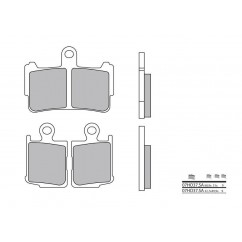 Plaquettes de frein BREMBO - 07HO37 SA - Métal fritté