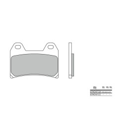 Plaquettes de frein BREMBO - 07HO47 CC - Organique