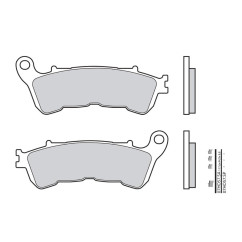 Plaquettes de frein BREMBO - 07HO57 SA - Métal fritté