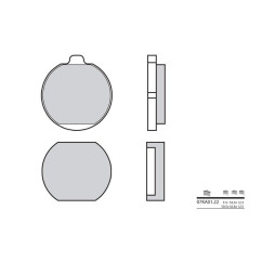 Plaquettes de frein BREMBO - 07KA01 22 - Organique