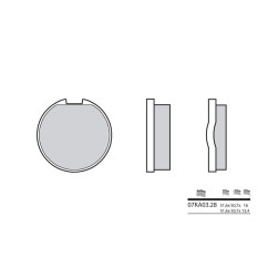 Plaquettes de frein BREMBO - 07KA03 28 - Organique