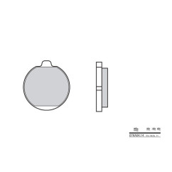 Plaquettes de frein BREMBO - 07KA04 14 - Organique