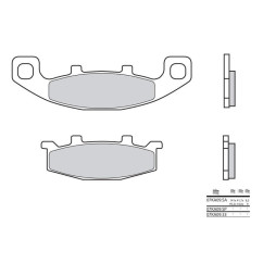 Plaquettes de frein BREMBO - 07KA09 33 - Organique