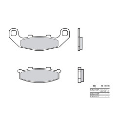 Plaquettes de frein BREMBO - 07KA11 17 - Organique