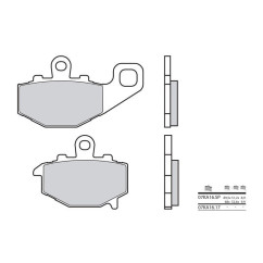 Plaquettes de frein BREMBO - 07KA16 SP - Métal fritté