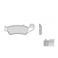 Plaquettes de frein BREMBO - 07KA17 05 - Organique