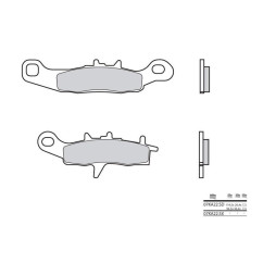 Plaquettes de frein BREMBO - 07KA22 SD - Métal fritté