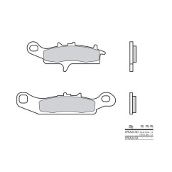 Plaquettes de frein BREMBO - 07KA24 SD - Métal fritté