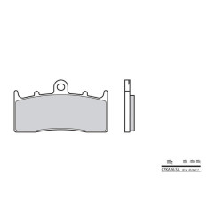 Plaquettes de frein BREMBO - 07KA26 SA - Métal fritté