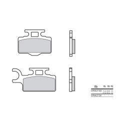 Plaquettes de frein BREMBO - 07KA27 SD - Métal fritté