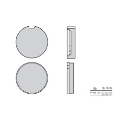 Plaquettes de frein BREMBO - 07KS01 24 - Organique