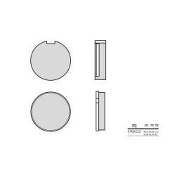 Plaquettes de frein BREMBO - 07KS03 21 - Organique