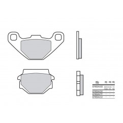 Plaquettes de frein BREMBO - 07KS04 32 - Organique