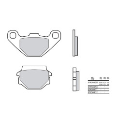 Plaquettes de frein BREMBO - 07KS04 SD - Métal fritté