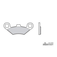 Plaquettes de frein BREMBO - 07PO02 SD - Métal fritté