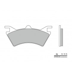 Plaquettes de frein BREMBO - 07PO05 SX - Métal fritté racing