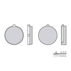 Plaquettes de frein BREMBO - 07SU02 20 - Organique