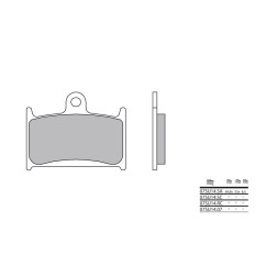 Plaquettes de frein BREMBO - 07SU14 07 - Organique