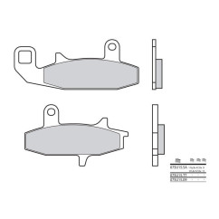 Plaquettes de frein BREMBO - 07SU15 09 - Organique