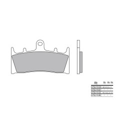 Plaquettes de frein BREMBO - 07SU19 07 - Organique