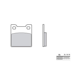 Plaquettes de frein BREMBO - 07SU20 SP - Métal fritté