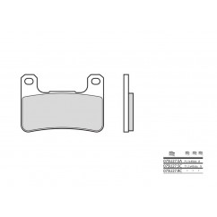 Plaquettes de frein BREMBO - 07SU27 SA - Métal fritté