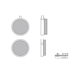 Plaquettes de frein BREMBO - 07YA01 13 - Organique