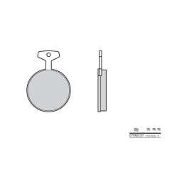 Plaquettes de frein BREMBO - 07YA02 07 - Organique