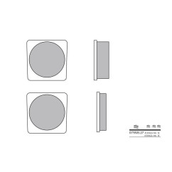 Plaquettes de frein BREMBO - 07YA05 27 - Organique