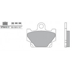 Plaquettes de frein BREMBO - 07YA10 11 - Organique