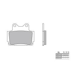 Plaquettes de frein BREMBO - 07YA12 07 - Organique