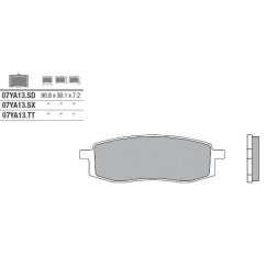 Plaquettes de frein BREMBO - 07YA13 SD - Métal fritté