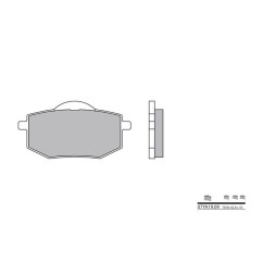 Plaquettes de frein BREMBO - 07YA19 09 - Organique