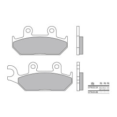 Plaquettes de frein BREMBO - 07YA25 08 - Organique