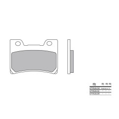 Plaquettes de frein BREMBO - 07YA26 09 - Organique