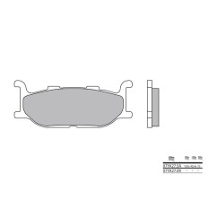 Plaquettes de frein BREMBO - 07YA27 09 - Organique