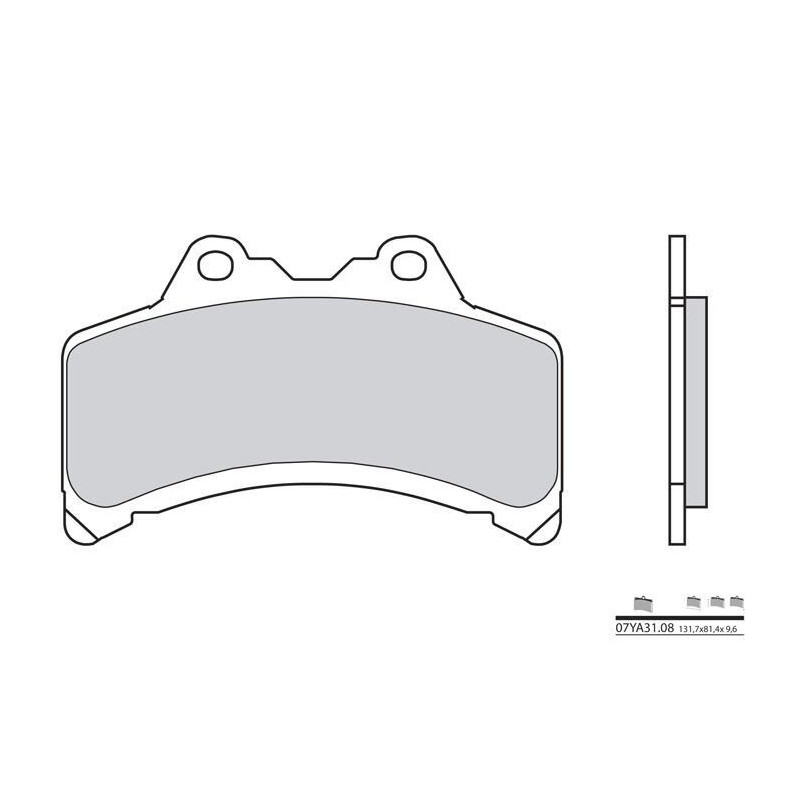 Plaquettes de frein BREMBO - 07YA31 08 - Organique