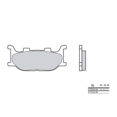 Plaquettes de frein BREMBO - 07YA34 08 - Organique