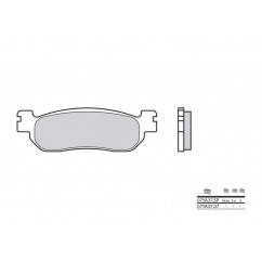 Plaquettes de frein BREMBO - 07YA37 SP - Métal fritté